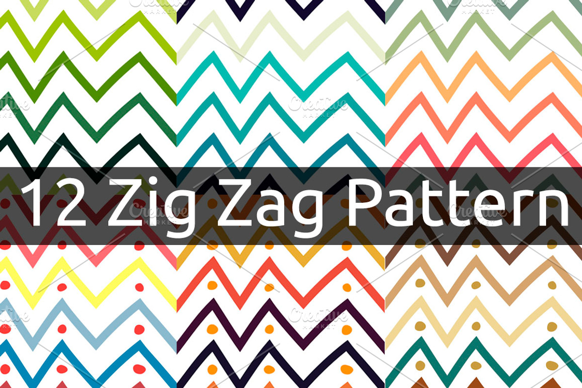 Zig Zag Pattern, a Pattern Graphic by Luis Quesada Design (Photo 1 of 5)