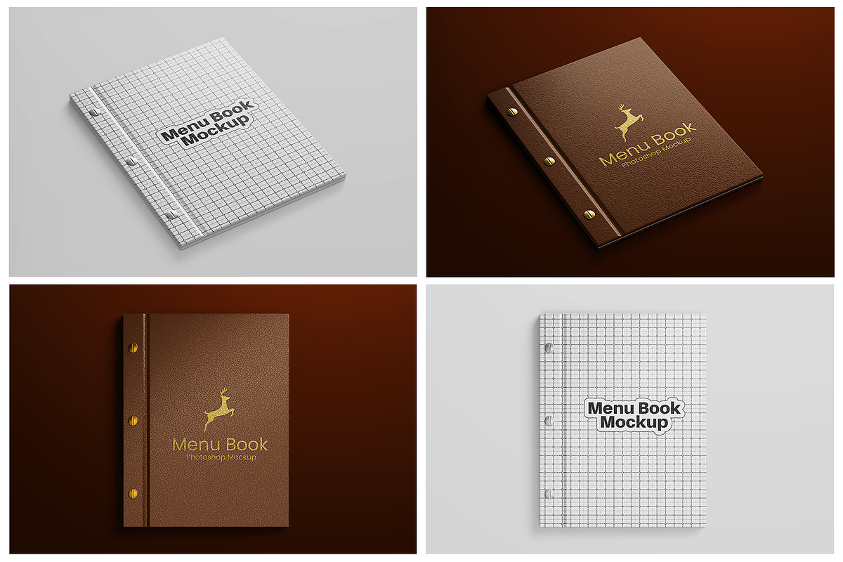 Menu Book Mockup Set - Leather Cover, a Books & Magazine Mockup by Remnand Studio (Photo 10 of 10)