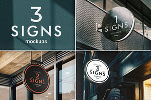3 Signs MockUps