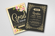 Elegant Graduation Invitation Card, a Flyer Template by Business Flyers (Thumbnail 2 of 2)