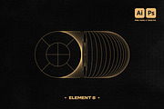 3D WIREFRAME VECTOR GRAPHIC PACK, an Object Graphic by BonkiStudio (Thumbnail 9 of 9)