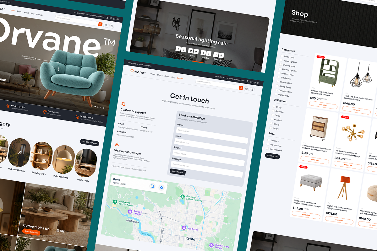 Orvane - Furniture E Commerce, a Landing Page Template by SLAB! Design (Photo 4 of 5)