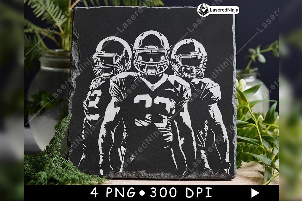 Three American Football Players Gear, a Background Graphic by LaseredNinja (Photo 3 of 7)