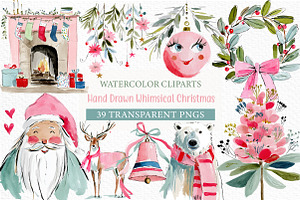 Hand Drawn Whimsical Christmas PNG, an Illustration by Craft Nest