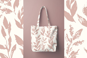 Subtle Printed Leaves