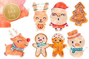 Holly Jolly Christmas Clipart Set