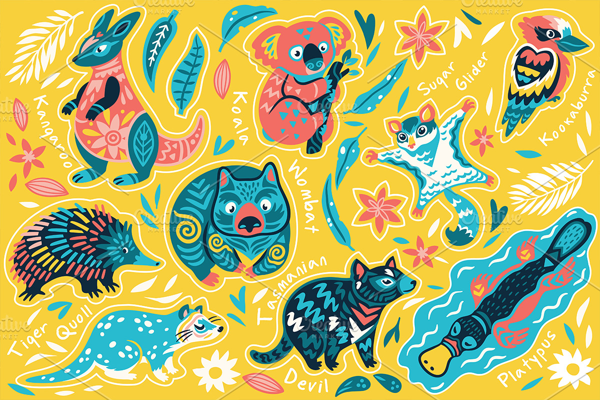 Big Sticker Bundle #2, an Animal Illustration by PenguinHouse (Photo 2 of 16)
