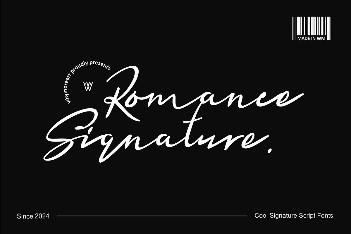 Romance Script Signature Font, a Script Font by WhymoreArt (Photo 6 of 8)