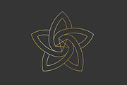 Knot Gold Star Geometric Elegant, a Branding & Logo Template by Saba Vector (Thumbnail 2 of 4)