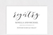 Registry Cards Editable SHR459, an Invitation Template by Shafura_Wedding (Thumbnail 3 of 5)
