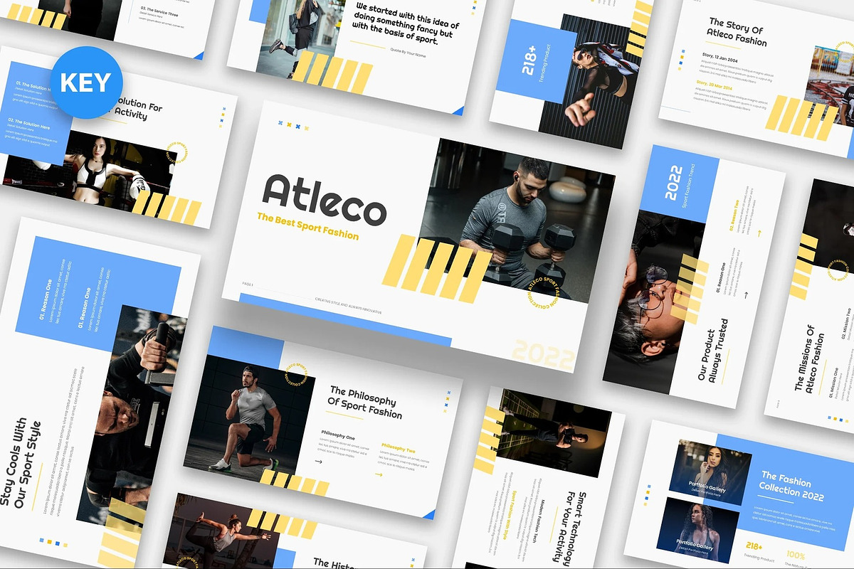 Atleco - Sport Fashion Keynote, a Presentation Template by Fit-tee (Photo 1 of 6)