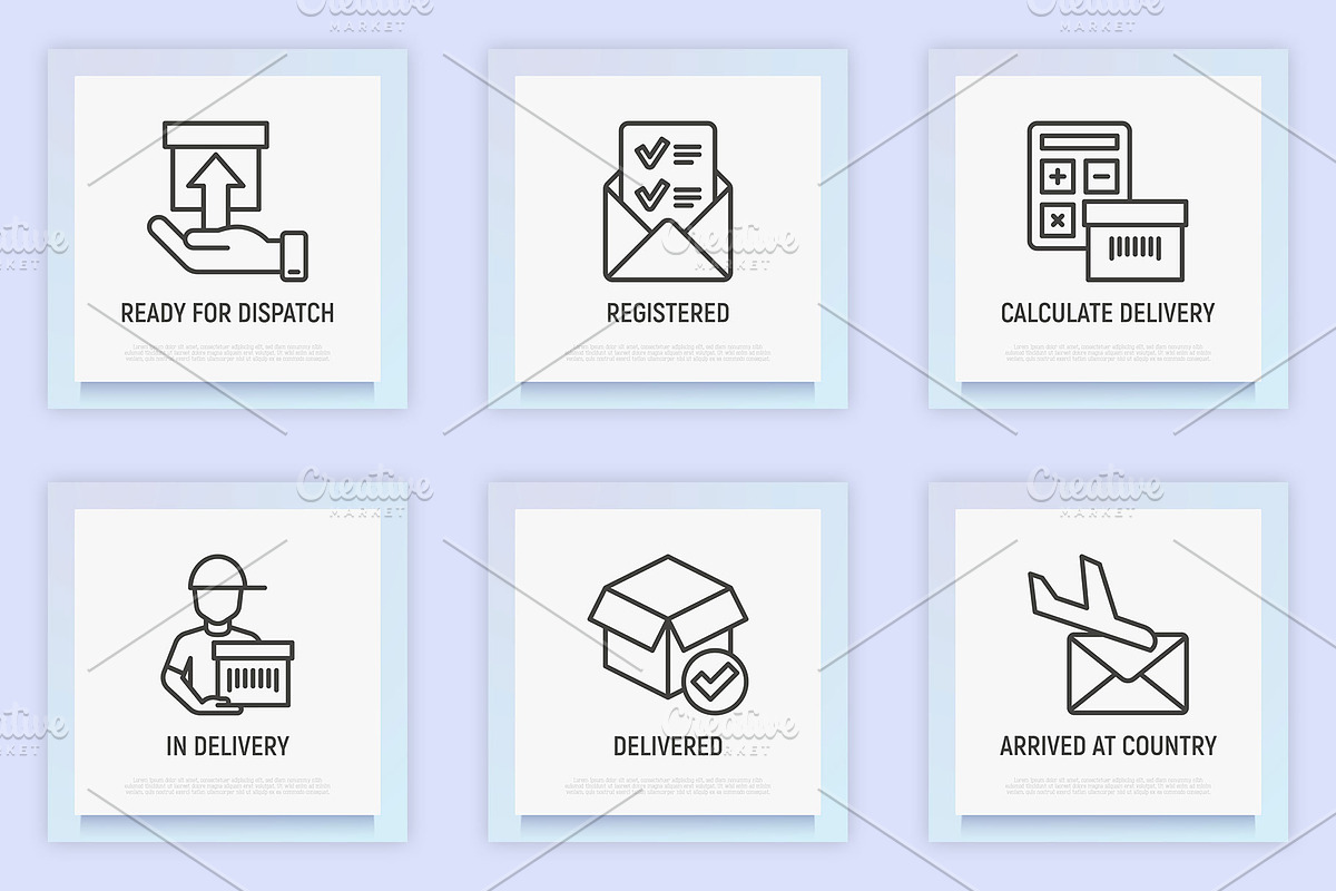 Express Delivery | 16 Thin Line Icon, an Outline Icon by Alex Blogoodf (Photo 6 of 11)