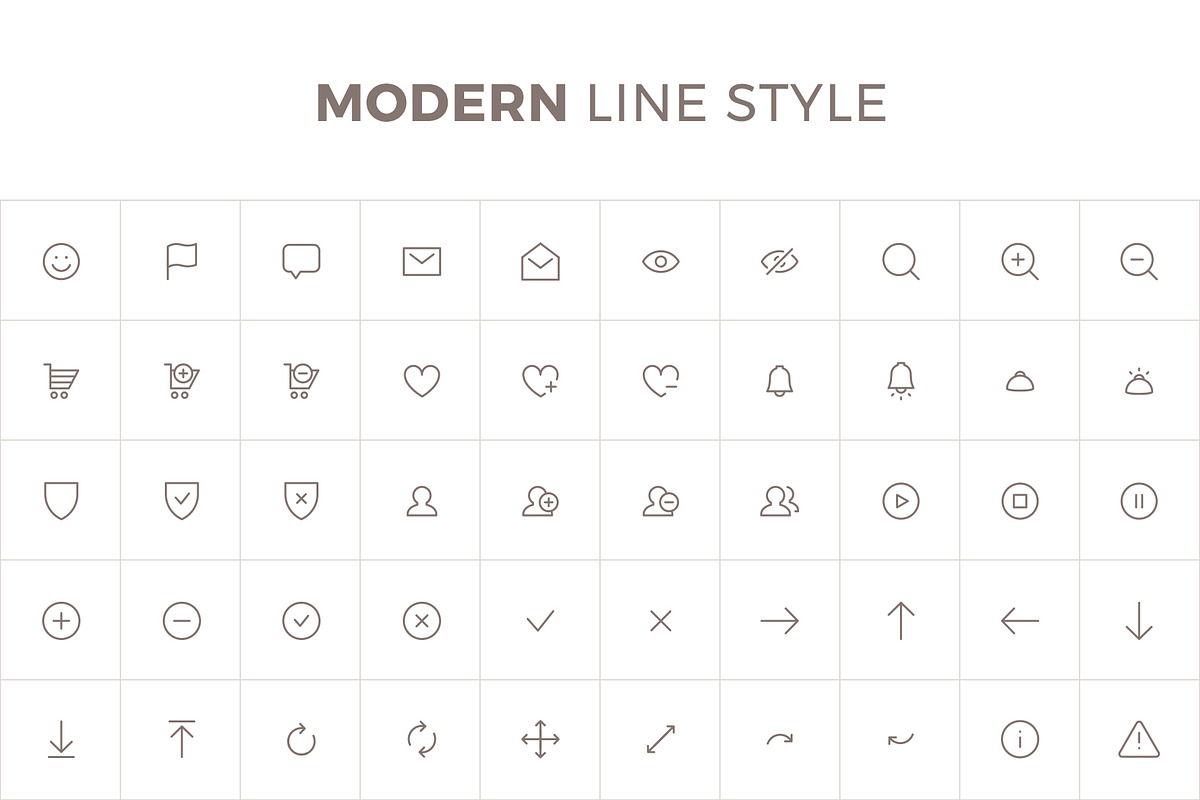 CLARO - 100 Modern Line Icons, an Outline Icon by Better Be a Designer (Photo 3 of 5)