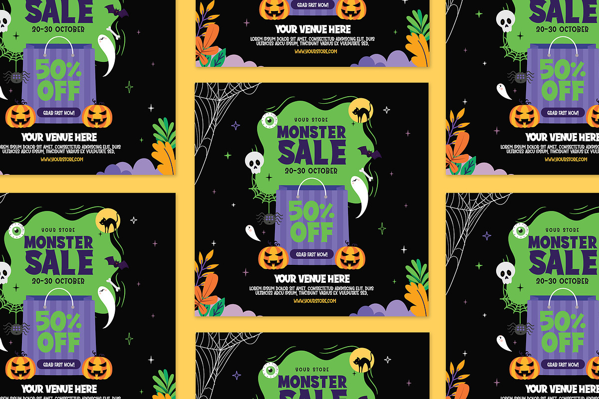 Halloween Sale Flyer, a Flyer Template by Creativestoree (Photo 2 of 5)