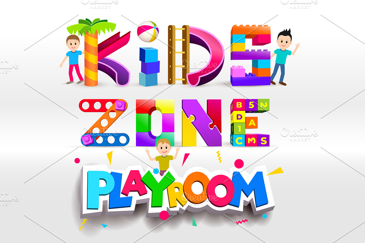 Kids Zone Playroom logo design, an Icon by Vector photo shop (Photo 1 of 3)