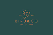 Dove Bird Fly Logo, a Branding & Logo Template by Signatoro (Thumbnail 1 of 2)
