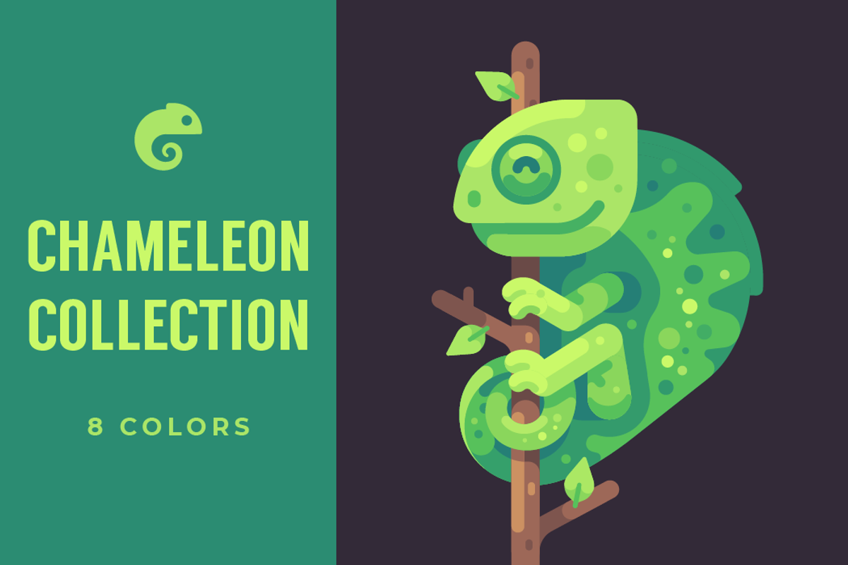 Chameleon collection, an Animal Illustration by Ivan Dubovik (Photo 1 of 5)