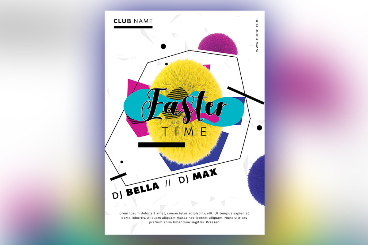 Easter & Summer Poster, a Flyer Template by Bellas (Photo 1 of 2)