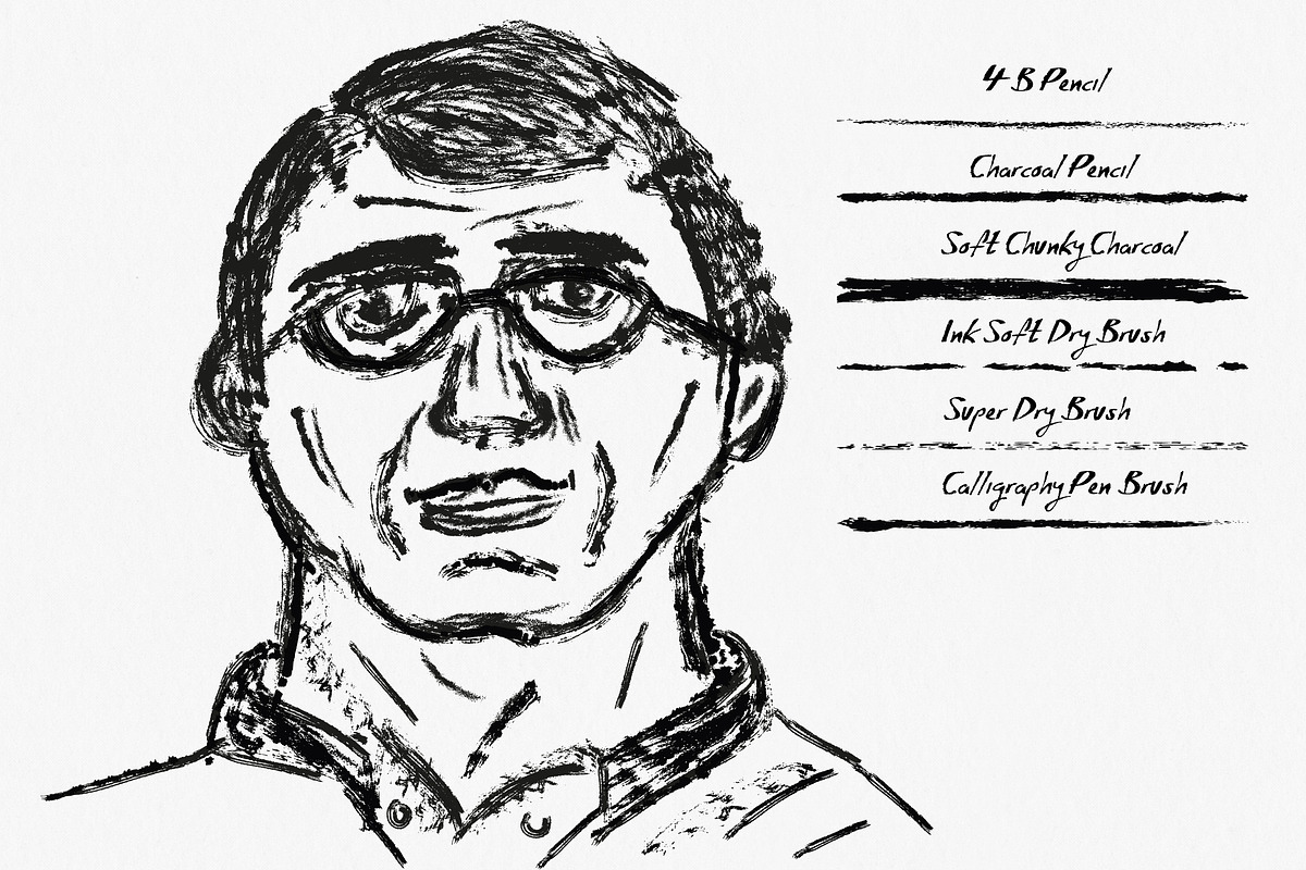 Sketchbook Brushes for Illustrator, a Brush Add-On by Guerillacraft (Photo 7 of 7)