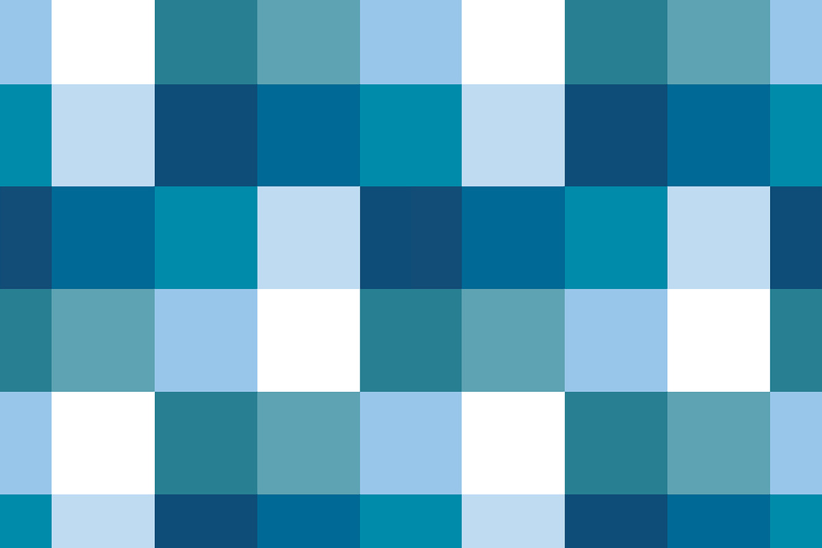Ocean Blue Check Pattern Seamless Repeat