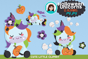 Halloween Unicorn Clipart