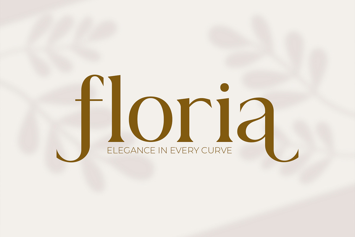Floria - Elegant Swash Serif Font, a Serif Font by OWPictures (Photo 1 of 9)