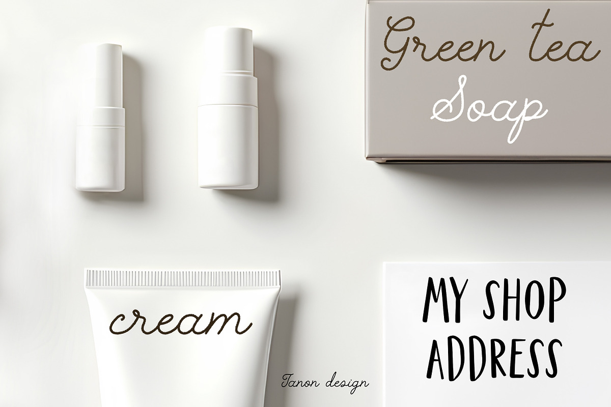 Tis de Roll Vintage duo fonts, a Handwritten Font by Tanondesign (Photo 5 of 8)