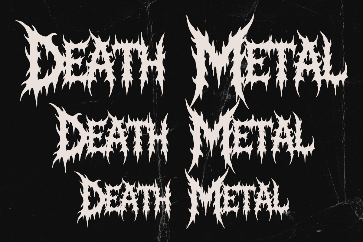 Forsaken Mutation | Death Metal Font, a Symbol Font by Masyafi Studio (Photo 6 of 9)