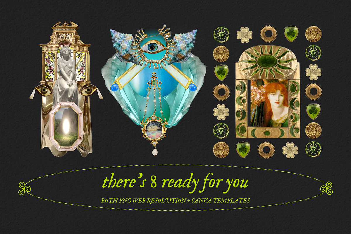 trinket girlie: maximal collage kit, an Object Graphic by PEARLER (Photo 4 of 14)