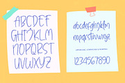 Sanknotes - Sticky Notes Font, a Script Font by stylishtype.co (Thumbnail 6 of 20)