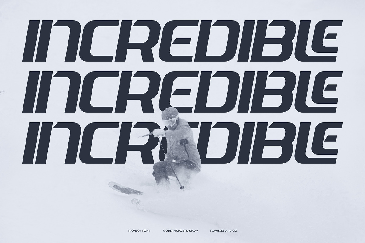 Troneck - Sport Display Font, a Font by Flawless And Co (Photo 3 of 10)