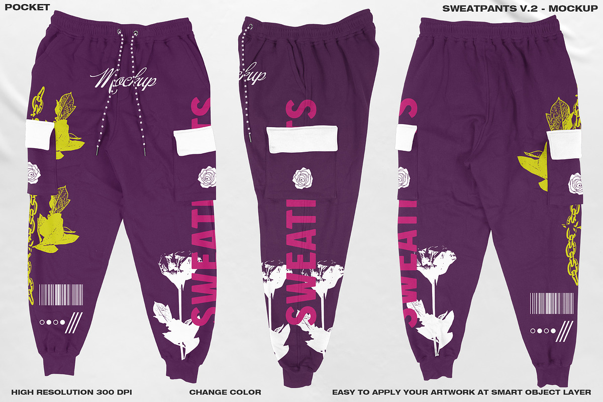 SWEATPANTS V.2 - MOCKUP, a Bottom Mockup by DaldSgh (Photo 4 of 15)