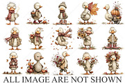 Whimsical Autumn Goose Clipart, a Seasonal Illustration by Canvas Craft (Thumbnail 4 of 10)