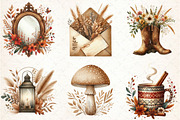 Boho Autumn Clipart, an Illustration by Libby Wishes (Thumbnail 4 of 6)