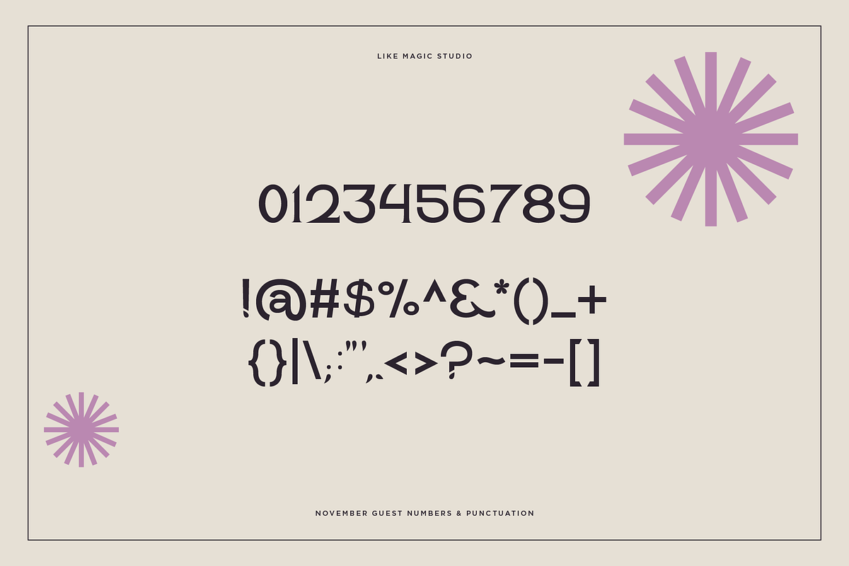 November Guest - An Edgy Serif, a Serif Font by Like Magic Studio (Photo 3 of 10)