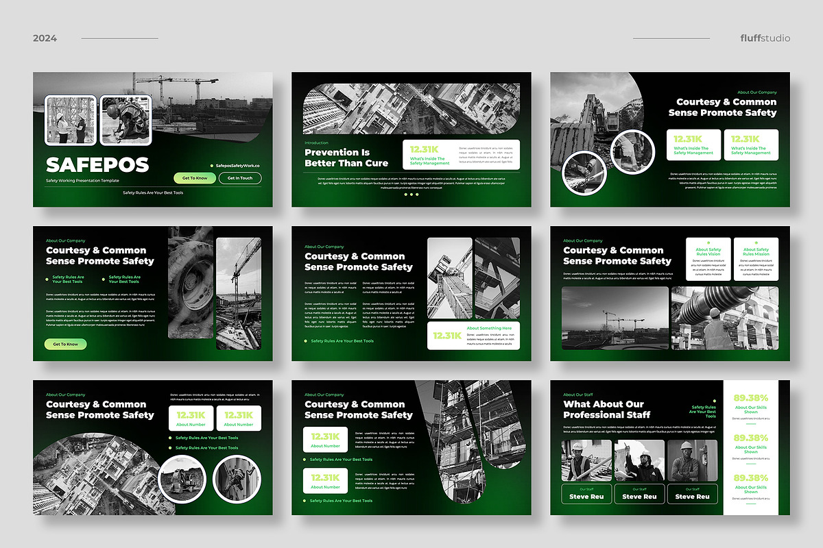 Workplace Safety Google Slides, a Presentation Template by fluffstudio (Photo 3 of 4)