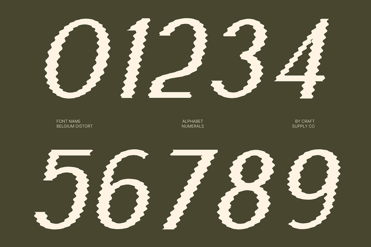Belgium Distort, a Sans Serif Font by Craft Supply Co. (Photo 4 of 8)