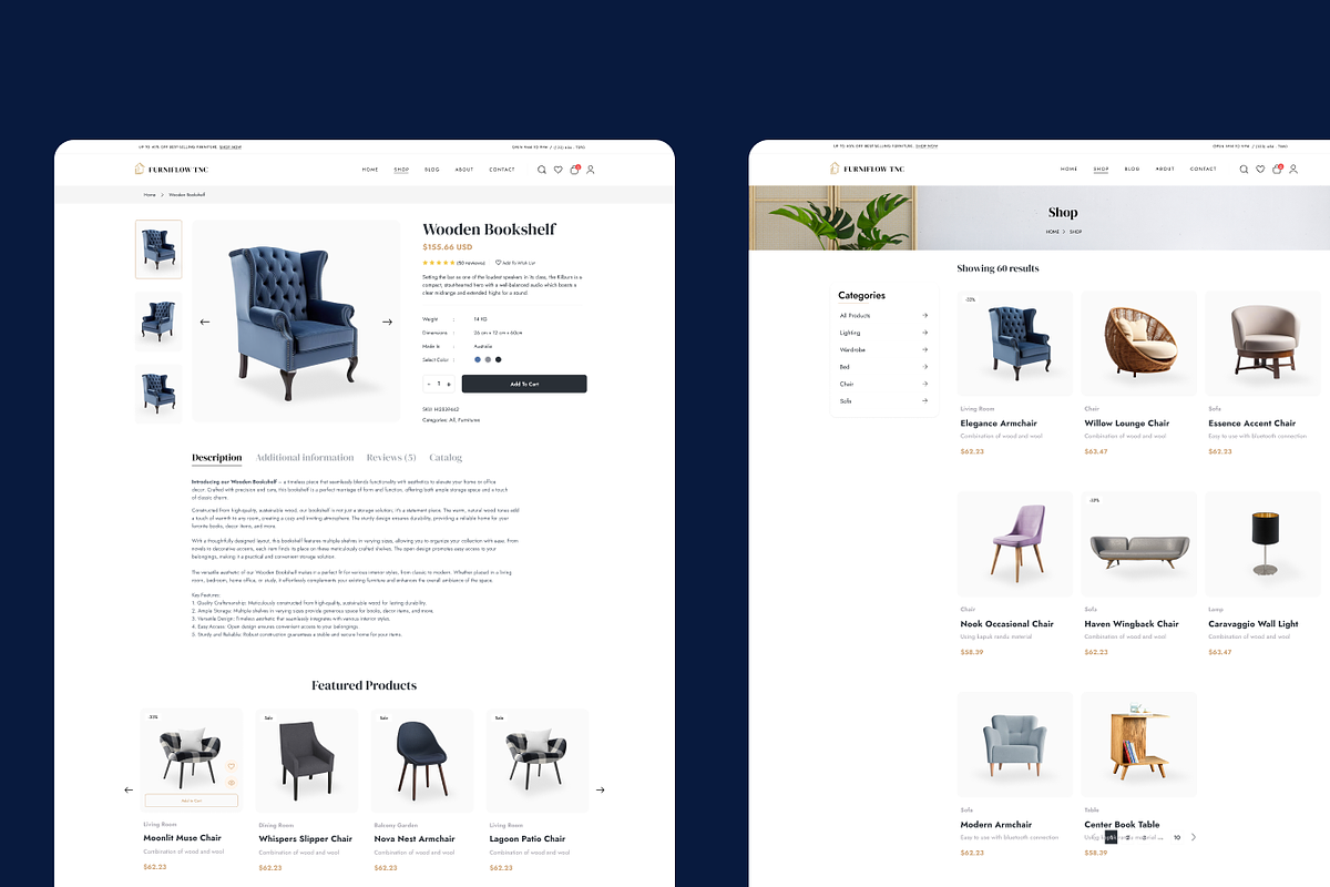 FurniFlow - Furniture HTML Template, a HTML Template by TNCFlow (Photo 4 of 5)