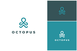 Octopus Squid Simple Logo, a Branding & Logo Template by ika trisiana