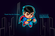 Cartoon Superhero Mascot Logo, a Branding & Logo Template by Kongstones_std (Thumbnail 3 of 5)