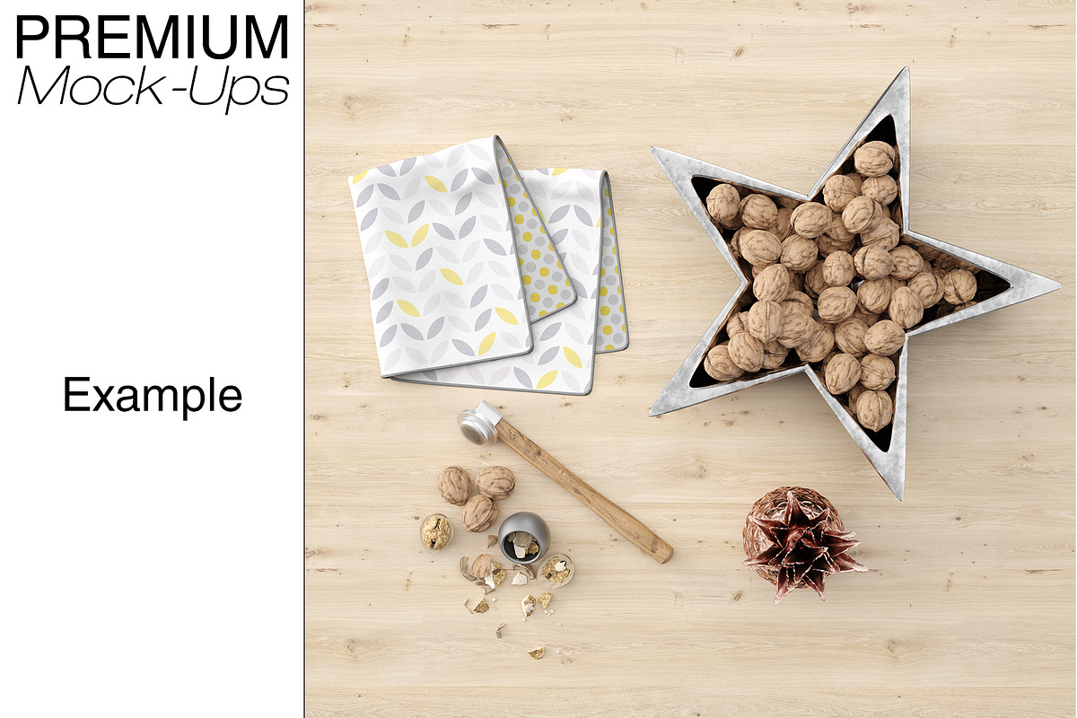 Kitchen Towel & Tablecloth Mockups, a Product Mockup by mock-ups (Photo 7 of 15)