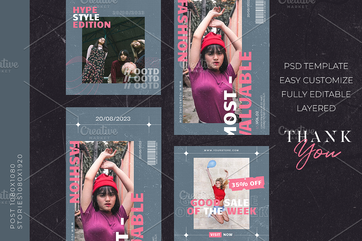 Fashion Instagram template - Stageou, a Social Media Template by Gibcreat (Photo 4 of 4)