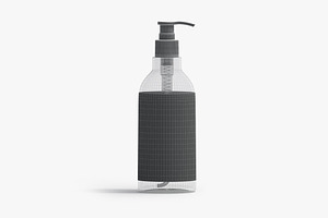 Glass Pump Bottle 3D Model