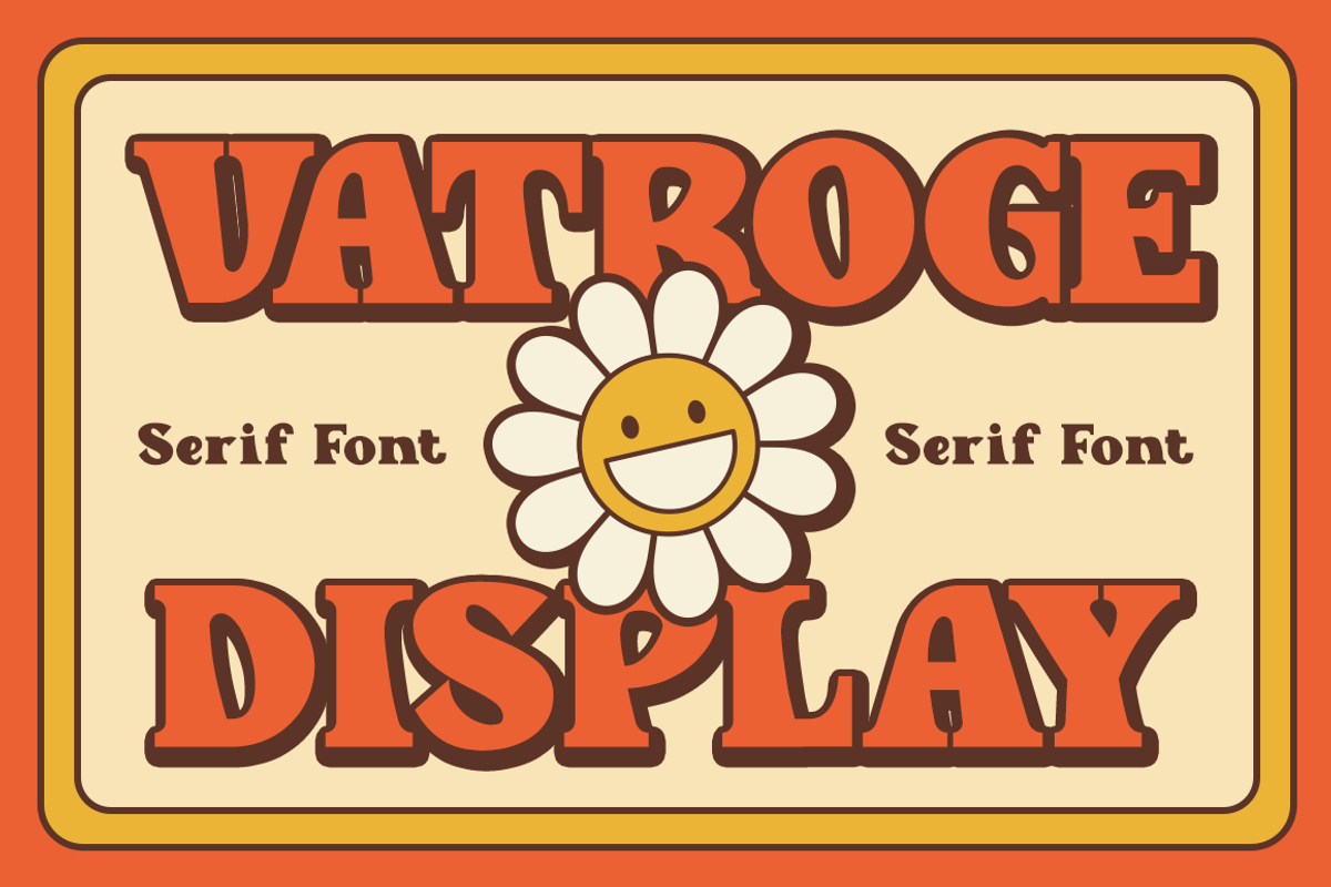 Vatroge Display, a Serif Font by RockboyStd (Photo 1 of 12)