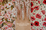 Pastel Floral Backgrounds, a Background Graphic by digital.incubator.yum (Thumbnail 5 of 8)