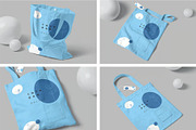 Canvas Tote Bag Mockup, a Packaging Mockup by megostudi0 (Thumbnail 1 of 6)