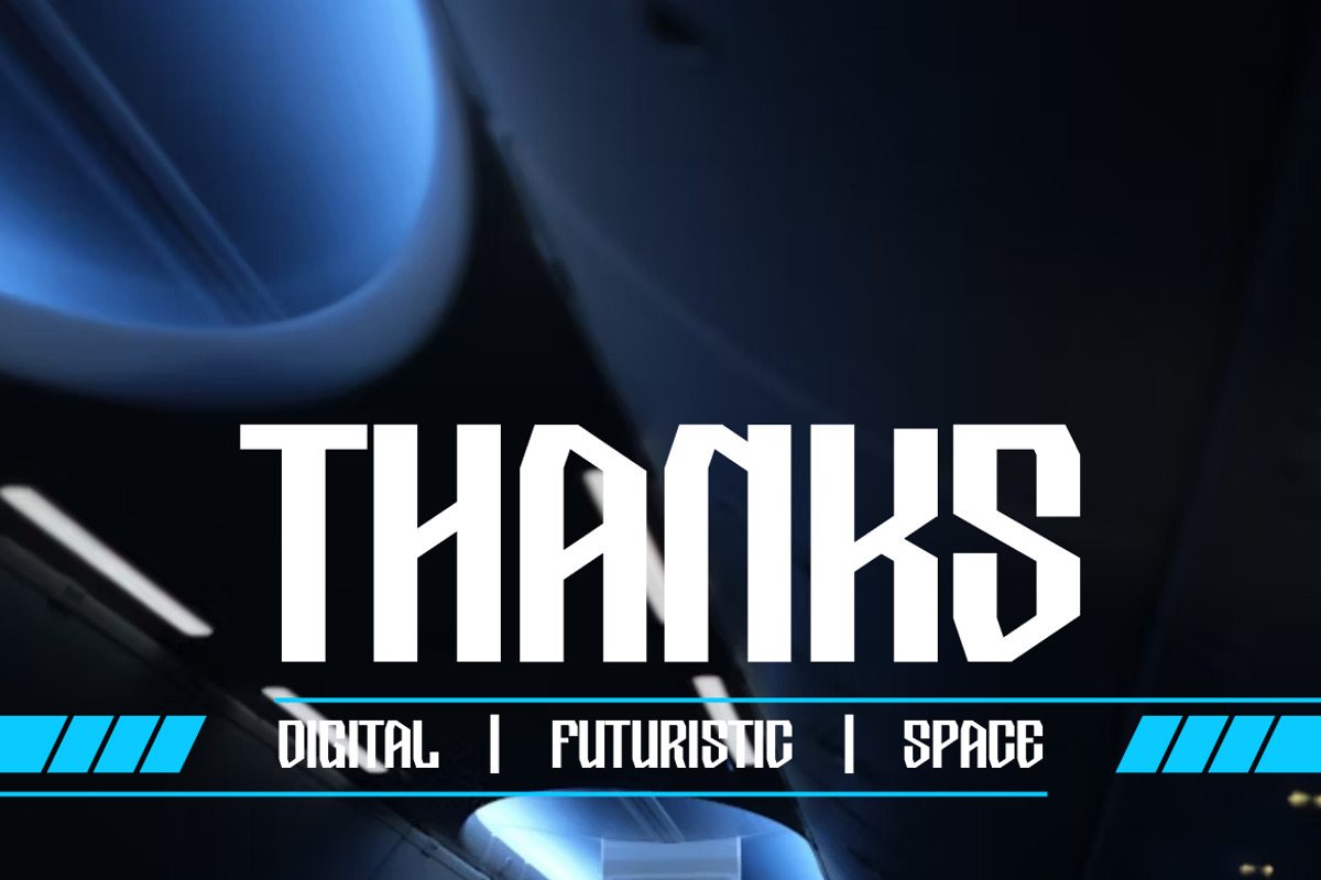 Exprons - Futuristic Space Font, a Sans Serif Font by Iqsiart Studio (Photo 7 of 7)