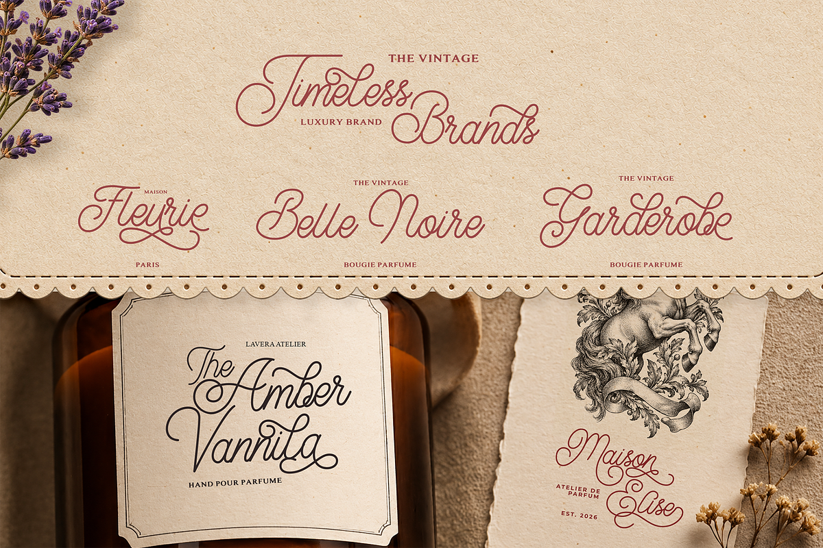 Lavéra – Elegant Signature Script, a Script Font by Fortunes Co (Photo 2 of 8)