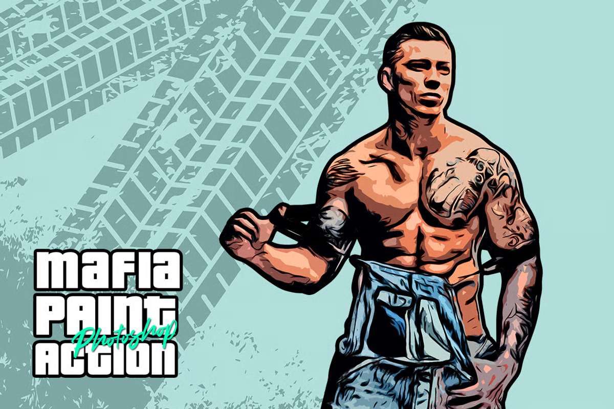 Mafia Painting Art Photoshop Action, an Action Add-On by iHemalaya (Photo 6 of 6)
