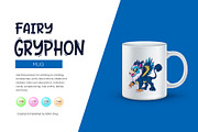 Fairy Cartoon Gryphon., an Animal Illustration by KENO Mascots (Thumbnail 3 of 8)
